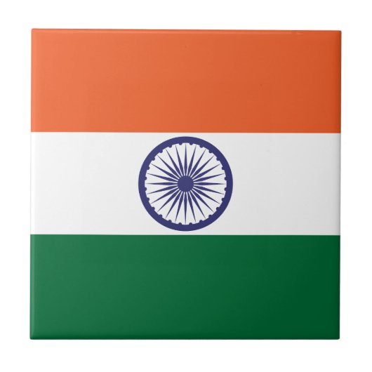 Vlag van India Tegeltje (Voorkant)