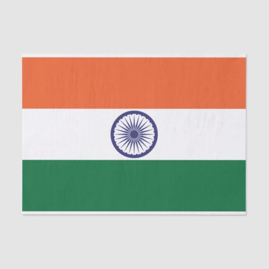Vlag van India Tissuepapier (Voorkant)