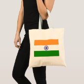 Vlag van India Tote Bag (Voorkant (product))