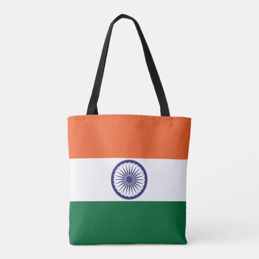 Vlag van India Tote Bag (Achterkant)