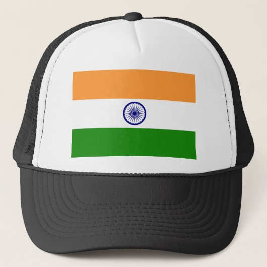 Vlag van India Trucker Pet (Voorkant)