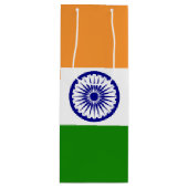 Vlag van India Wijn Cadeautas (Voorkant)