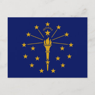 Vlag van Indiana Briefkaart