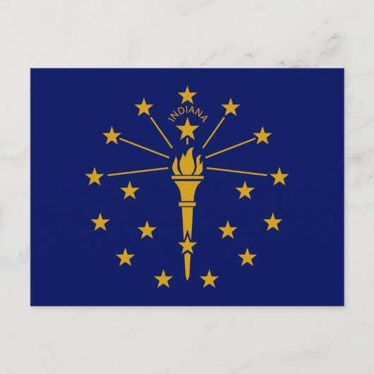 Vlag van Indiana Briefkaart (Voorkant)