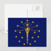 Vlag van Indiana Briefkaart (Voorkant / Achterkant)