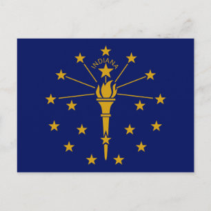 Vlag van Indiana Briefkaart