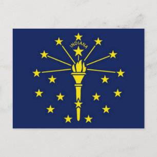 Vlag van Indiana Briefkaart