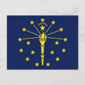 Vlag van Indiana Briefkaart (Voorkant)