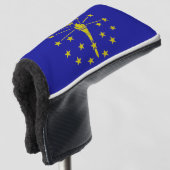 Vlag van Indiana Golf Head Hoesje Golfheadcover (3/4 voorkant)