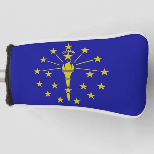 Vlag van Indiana Golf Head Hoesje Golfheadcover (Voorkant)