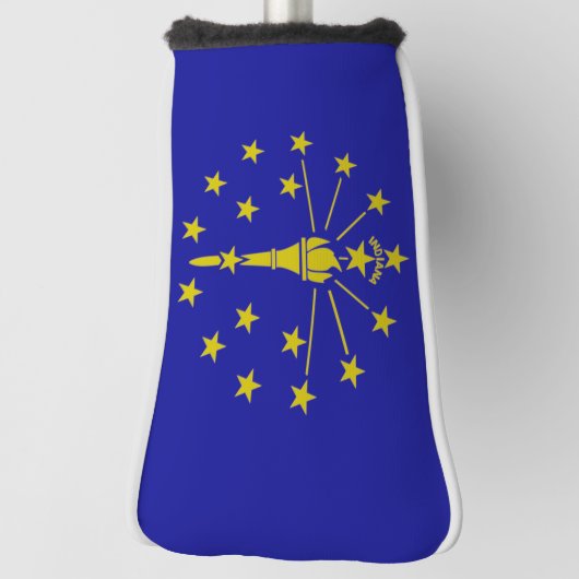 Vlag van Indiana Golf Head Hoesje Golfheadcover (Draai 90)