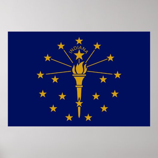 vlag van Indiana Poster (Voorkant)
