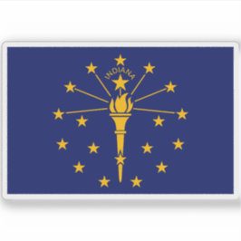 Vlag van Indiana Sticker