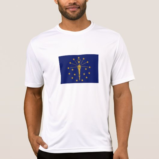 Vlag van Indiana T-shirt (Voorkant)