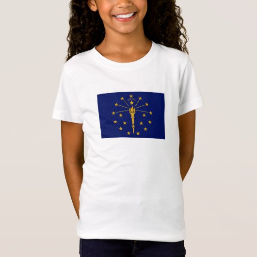 Vlag van Indiana T-shirt (Voorkant)