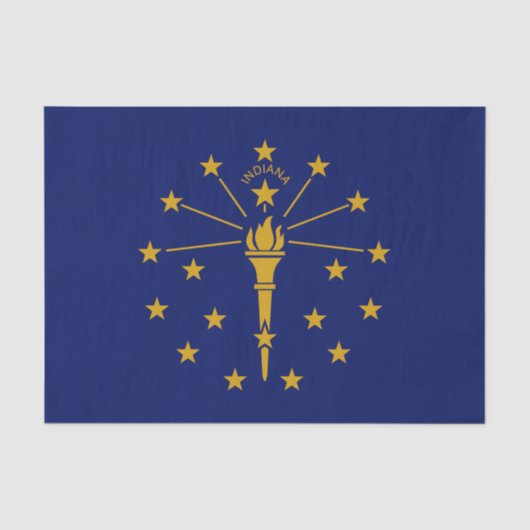 Vlag van Indiana Tissuepapier (Voorkant)