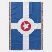 vlag van Indianapolis Deken (Voorkant Verticaal)