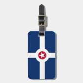 Vlag van Indianapolis, Indiana-Bagagelabel Bagagelabel (Voorkant verticaal)