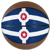 Vlag van Indianapolis, Indiana Basketball Basketbal (Voorkant)
