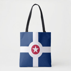 Vlag van Indianapolis, Indiana-Canvas tas