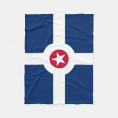 Vlag van Indianapolis, Indiana Fleece Blanket (Voorkant)