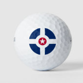 Vlag van Indianapolis, Indiana Golf Balls Golfballen (Voorkant)