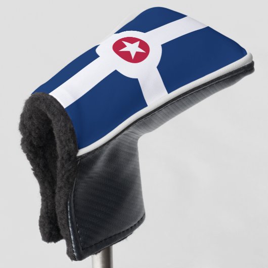 Vlag van Indianapolis, Indiana Golf Head Cover (3/4 voorkant)
