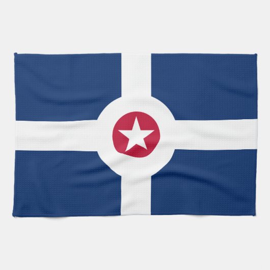 Vlag van Indianapolis, Indiana Handdoek (Horizontaal)