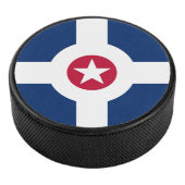 Vlag van Indianapolis, Indiana Hockey Puck (3/4)