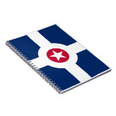 Vlag van Indianapolis, Indiana-Notitieboek Notitieboek (Rechterzijde)