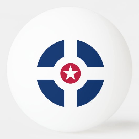 Vlag van Indianapolis, Indiana Ping Pong Ball (Voorkant)