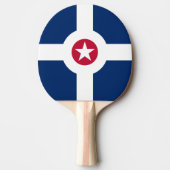 Vlag van Indianapolis, Indiana Ping-Pong Paddle Tafeltennisbatje (Voorkant)