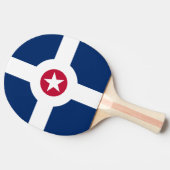 Vlag van Indianapolis, Indiana Ping-Pong Paddle Tafeltennisbatje (Zijkant)
