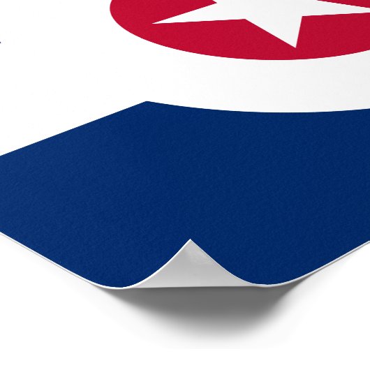 vlag van Indianapolis, Indiana Poster (Hoek)