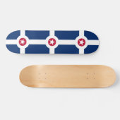 Vlag van Indianapolis, Indiana Skateboard (Horizontaal)