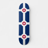 Vlag van Indianapolis, Indiana Skateboard (Voorkant)