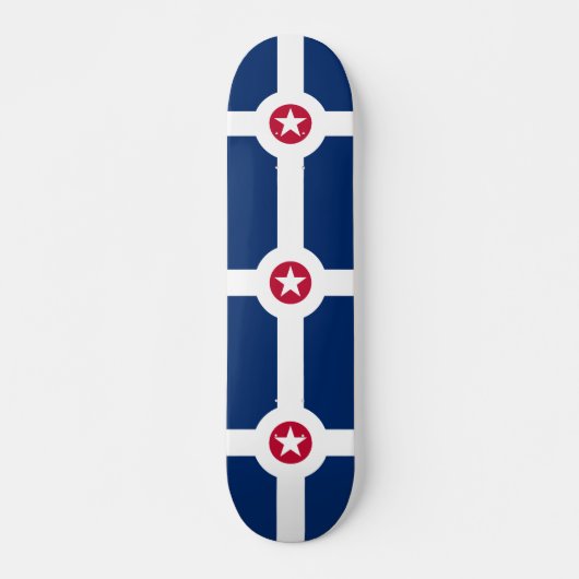 Vlag van Indianapolis, Indiana Skateboard (Voorkant)