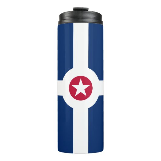 Vlag van Indianapolis, Indiana Thermal Tumbler Thermosbeker (Voorkant)