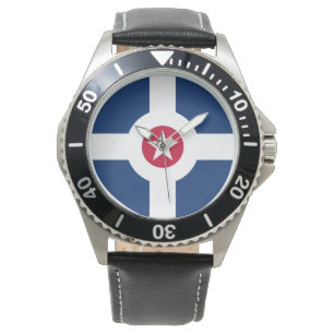 Vlag van Indianapolis, Indiana Watch Horloge