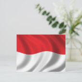 vlag van Indonesië Briefkaart (Staand voorkant)