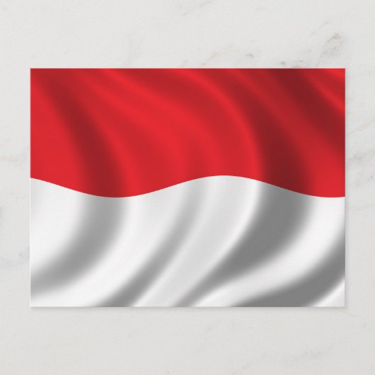 vlag van Indonesië Briefkaart (Voorkant)