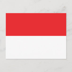 vlag van Indonesië Briefkaart
