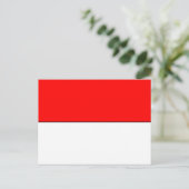 vlag van Indonesië Briefkaart (Staand voorkant)