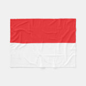 vlag van Indonesië Fleece Deken (Voorkant (Horizontaal))