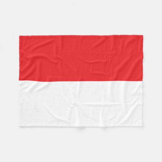 vlag van Indonesië Fleece Deken (Voorkant (Horizontaal))