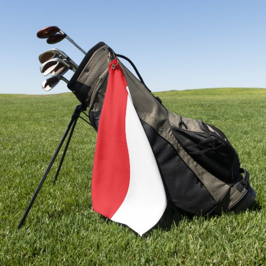 vlag van Indonesië Golfhanddoek (Groen)