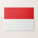 vlag van Indonesië Legpuzzel<br><div class="desc">Indonesische vlag met officiële kleuren en vorm.</div>