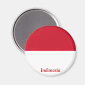 vlag van Indonesië Magneet (Voorkant / Achterkant)