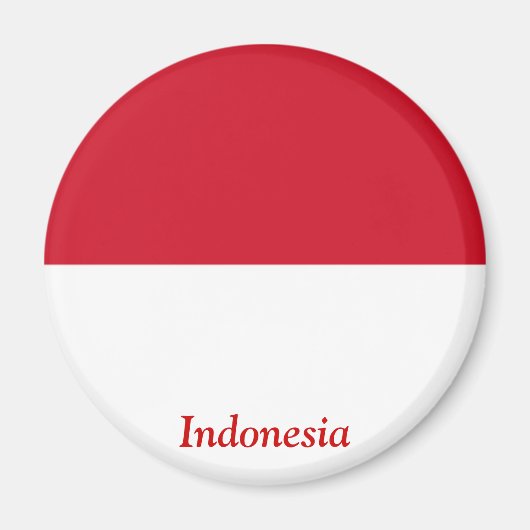 vlag van Indonesië Magneet (Voorkant)