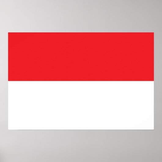 vlag van Indonesië Poster (Voorkant)